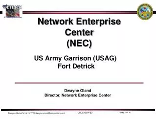 Network Enterprise Center (NEC)
