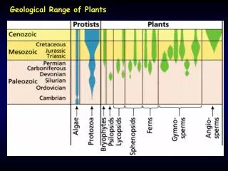 Geological Range of Plants