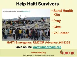 Help Haiti Survivors