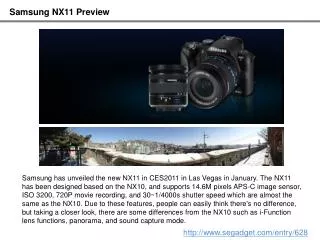 Samsung NX11 Preview