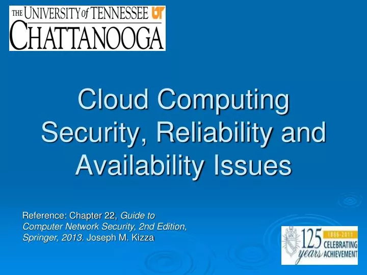 cloud computing security reliability and availability issues