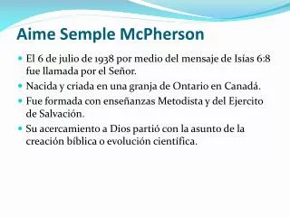 Aime Semple McPherson