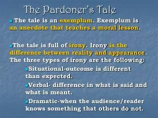 the pardoner s tale