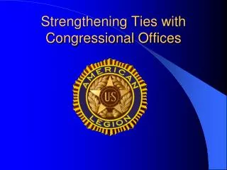 Strengthening Ties with Congressional Offices