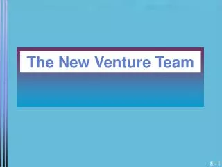 The New Venture Team