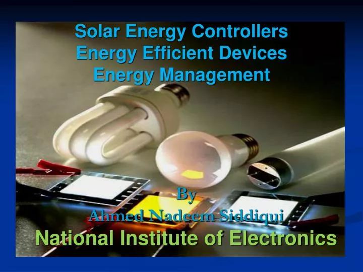 solar energy controllers energy efficient devices energy management