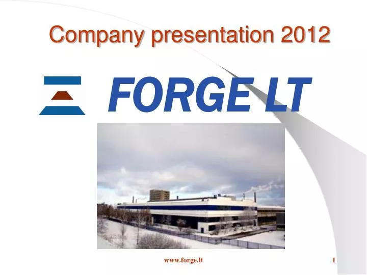 company presentation 20 12