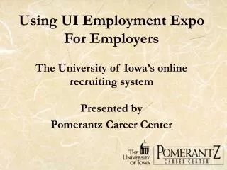 Using UI Employment Expo For Employers