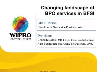Changing landscape of BPO services in BFSI