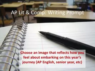 AP Lit &amp; Comp: Writing Prompt