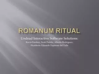 Romanum Ritual