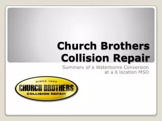 Church Brothers Collision Repair