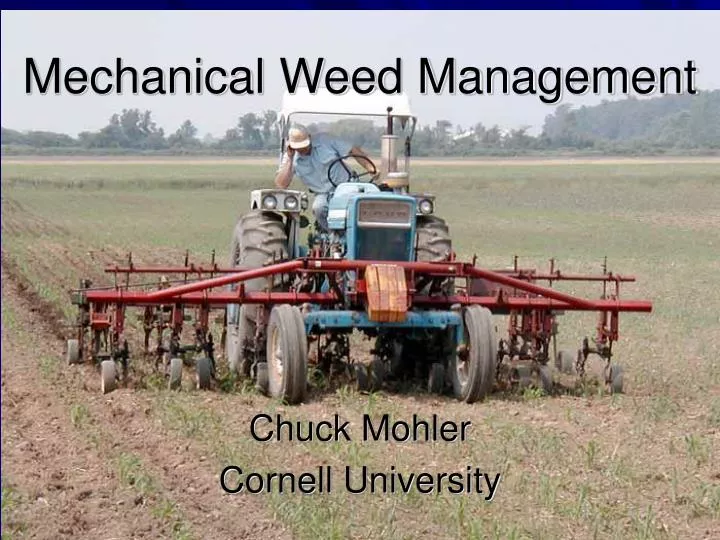 mechanical weed management