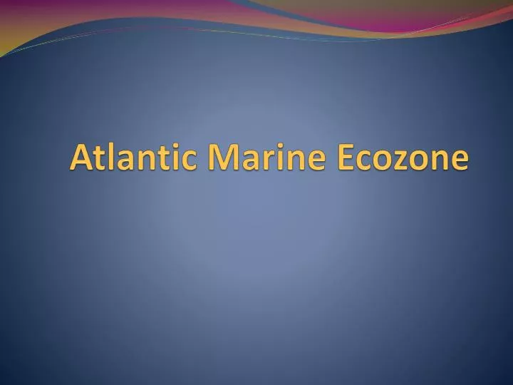 atlantic marine ecozone