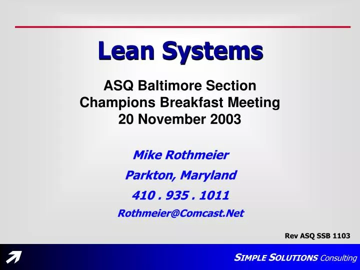 lean systems