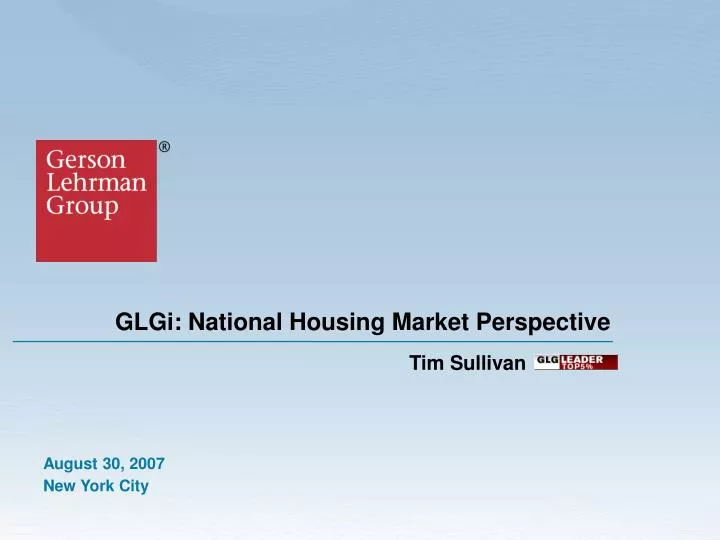 glgi national housing market perspective