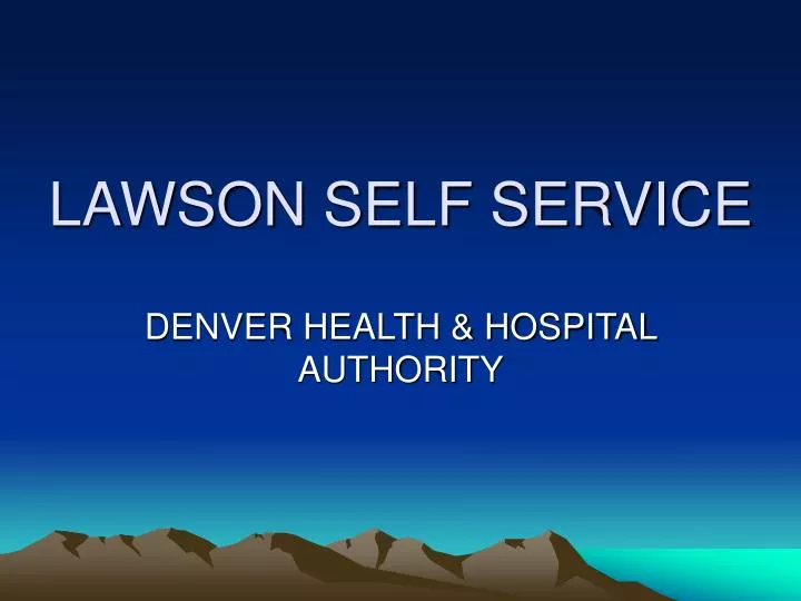 lawson self service