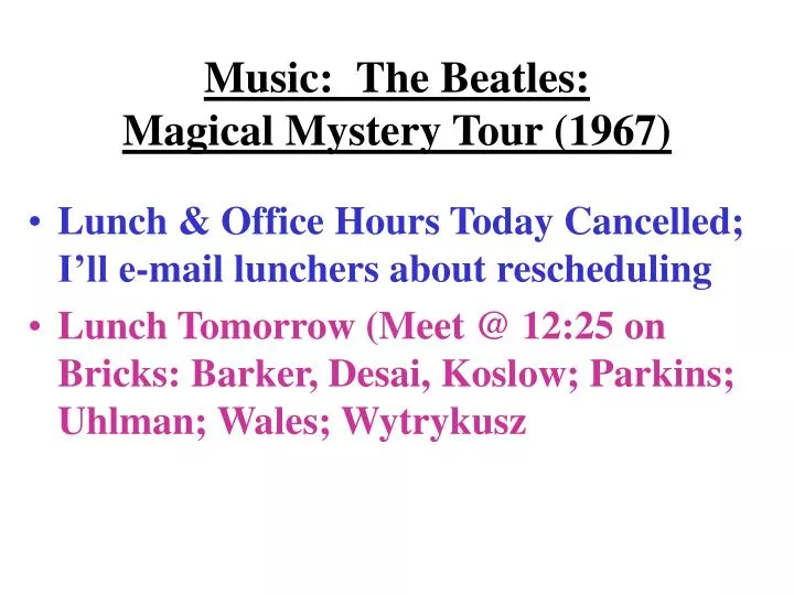 music the beatles magical mystery tour 1967
