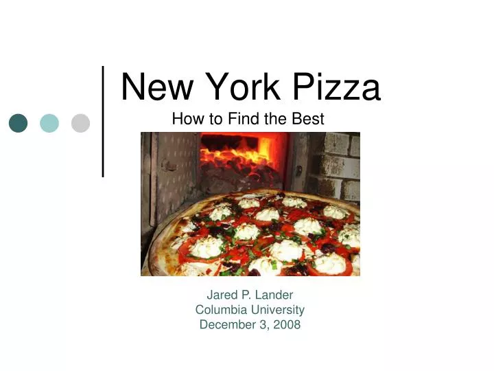 new york pizza how to find the best