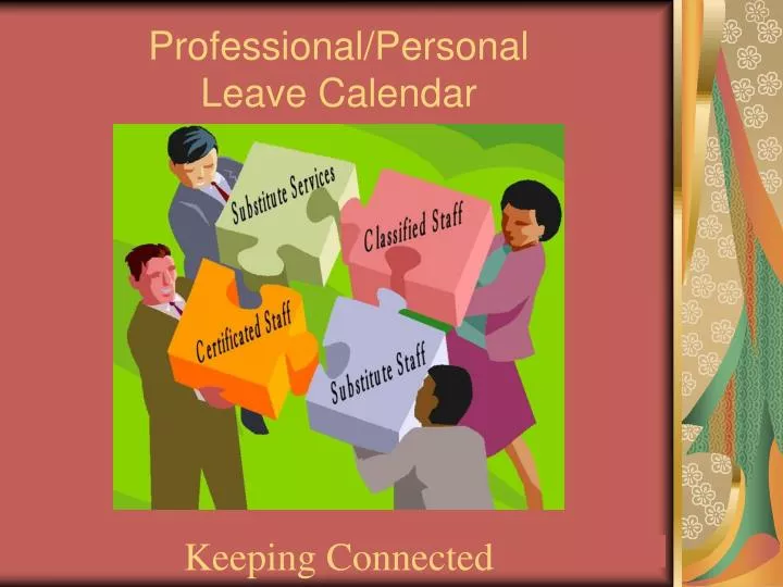 professional personal leave calendar