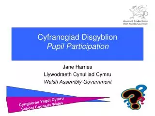Cyfranogiad Disgyblion Pupil Participation