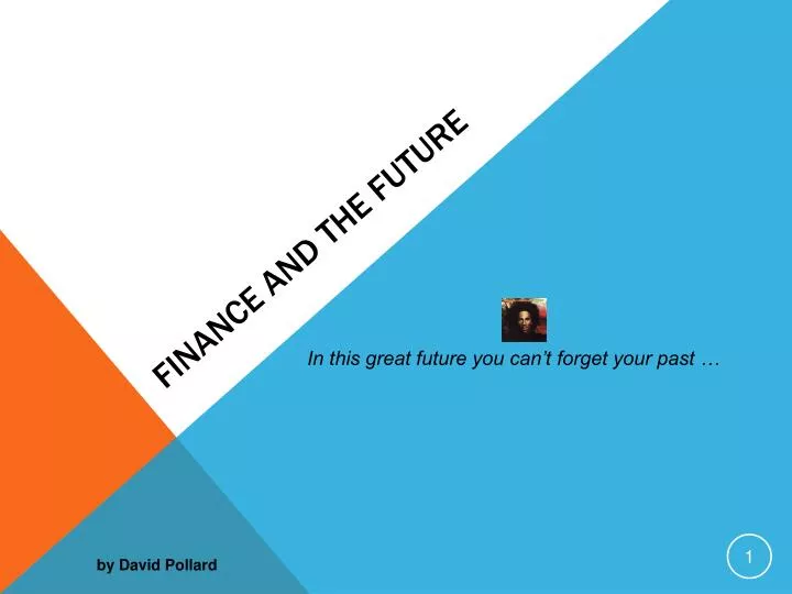 finance and the future