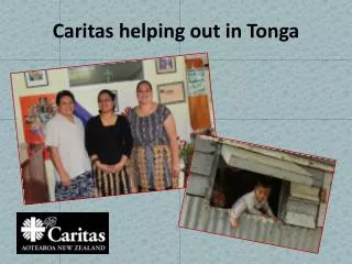 Caritas helping out in T onga