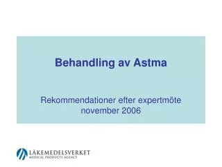 Behandling av Astma