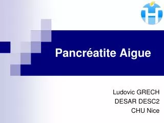 pancr atite aigue