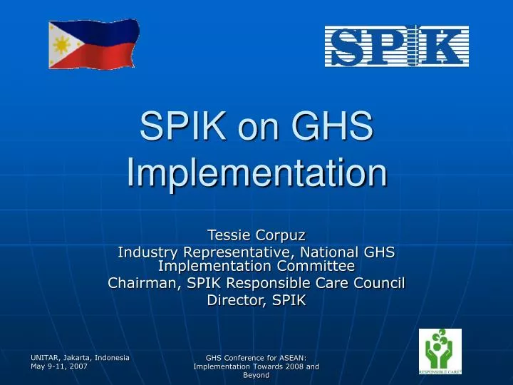 spik on ghs implementation