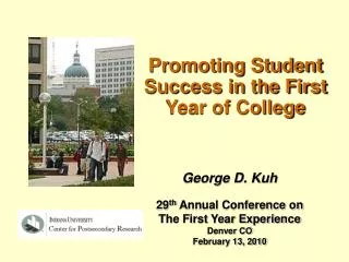 Promoting Student Success in the First Year of College