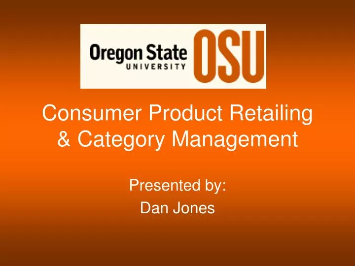 consumer product retailing category management