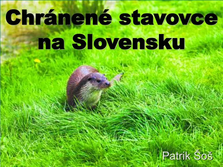 chr nen stavovce na slovensku