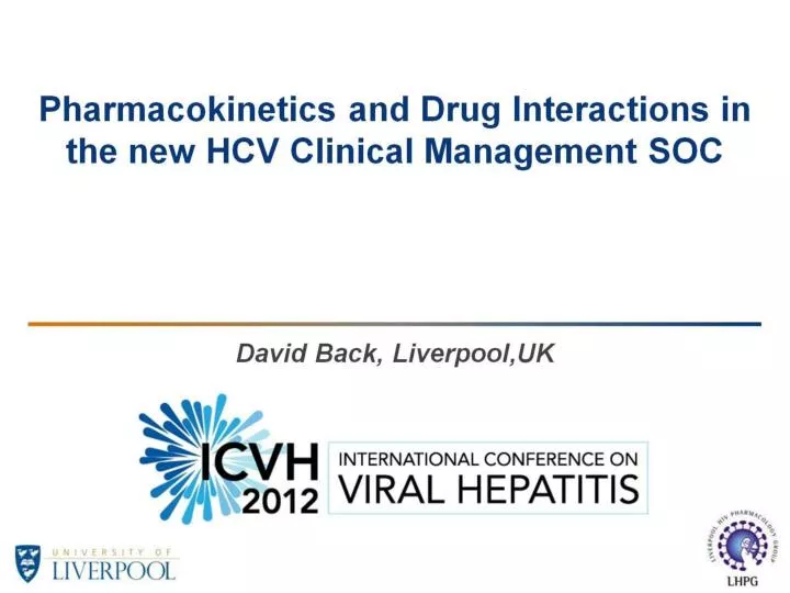 pharmacokinetics and drug interactions in the new hcv clinical management soc