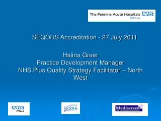 SEQOHS Accreditation - 27 July 2011