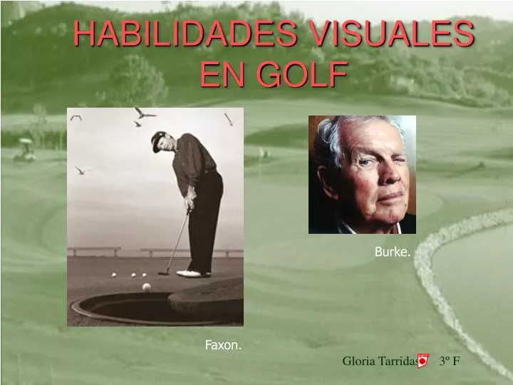 habilidades visuales en golf