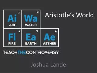 Aristotle’s World