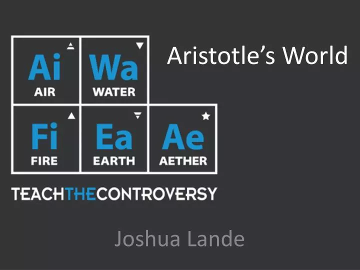 aristotle s world