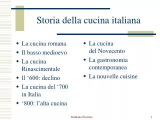 Storia della cucina italiana