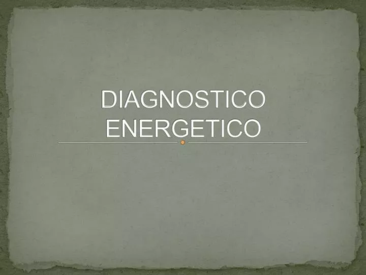 diagnostico energetico