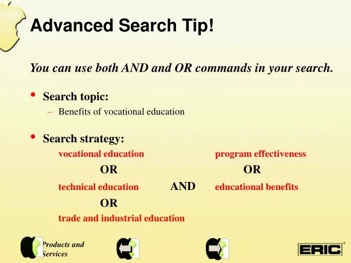 advanced search tip