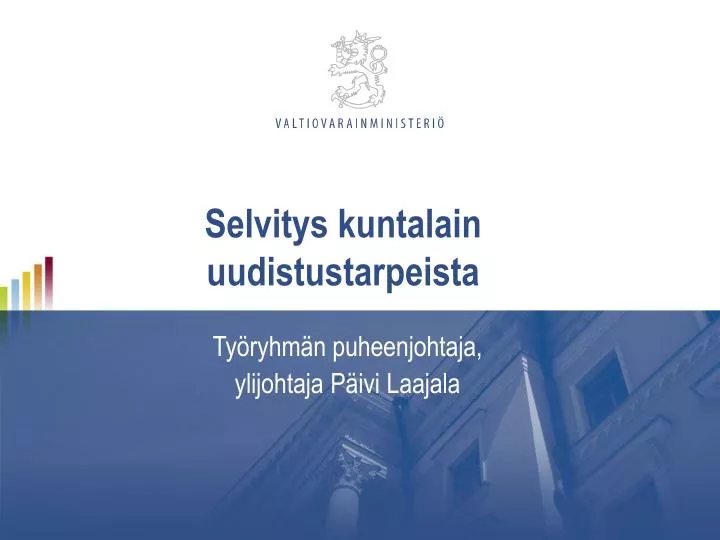 selvitys kuntalain uudistustarpeista