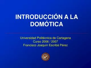 introducci n a la dom tica