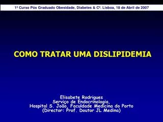 como tratar uma dislipidemia
