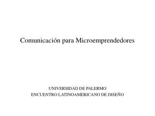 comunicaci n para microemprendedores