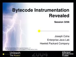 Bytecode Instrumentation Revealed Session 3256