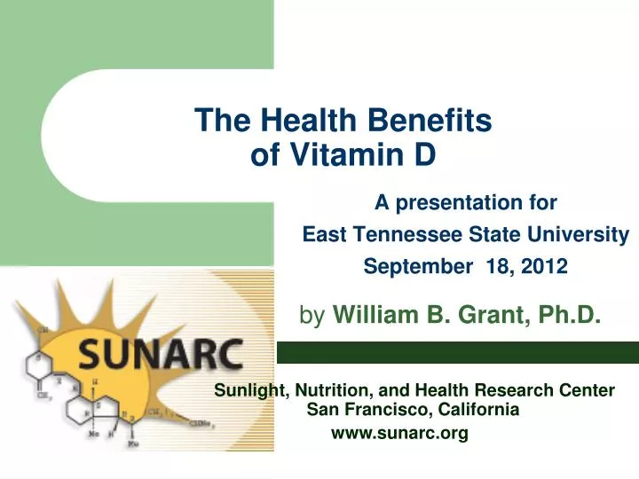 the health benefits of vitamin d