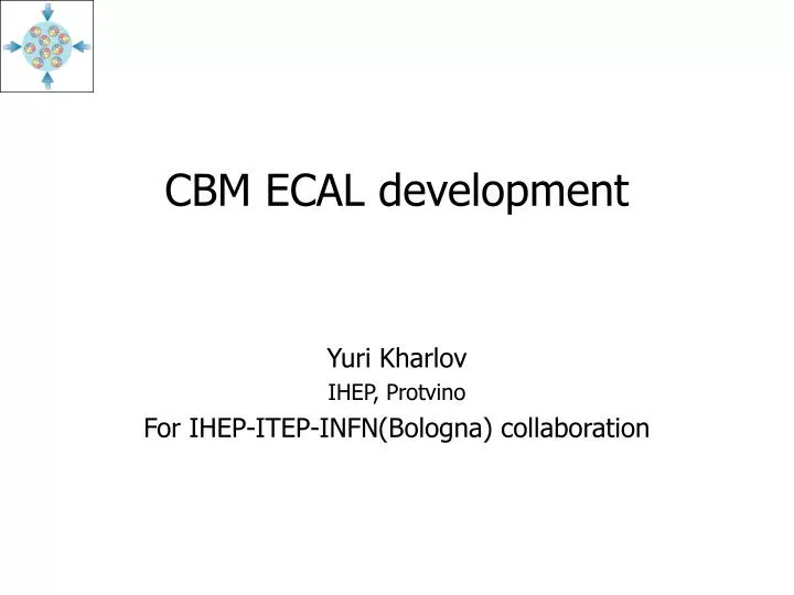cbm ecal development