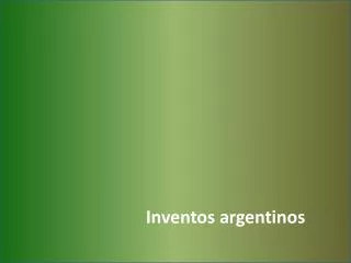Inventos argentinos