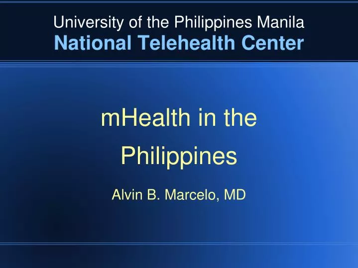 university of the philippines manila national telehealth center